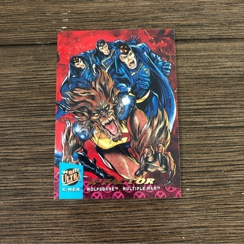 X-men ’94 Fleer Ultra trading card: X-Factor: Wolfsbane, Multiple Man #120